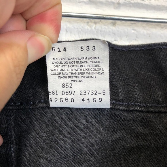 Levi’s 560 Black Jeans with Orange Tab 31x30 - Picture 4 of 10
